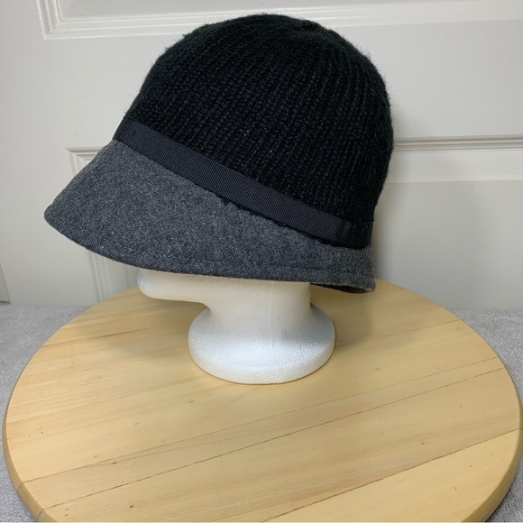San Diego Hat Co Feminin Neutral Black Gray Knit Wool Blend Bucket Hat One Size - Picture 9 of 11
